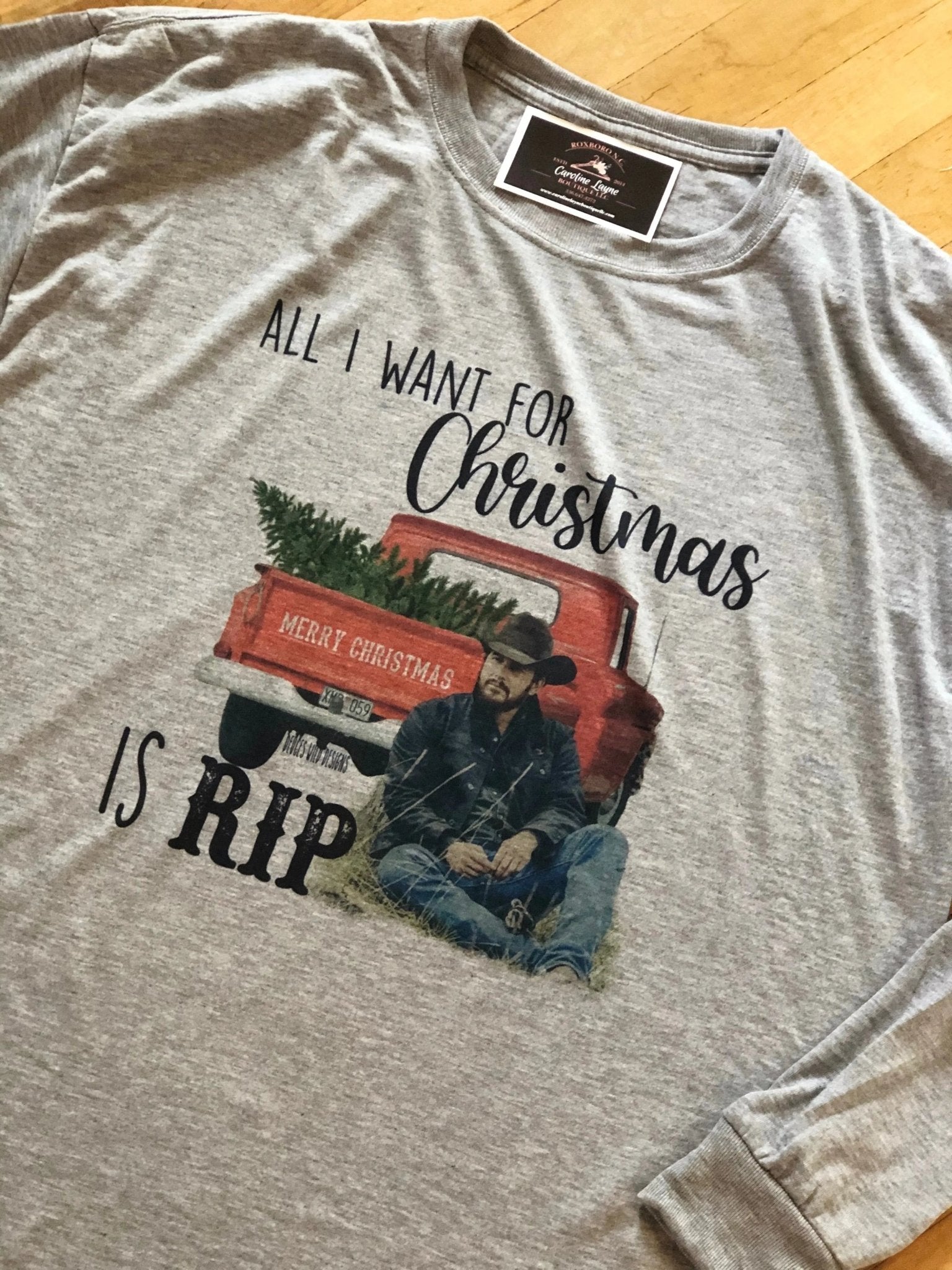 All I Want For Christmas Is Rip Long Sleeve - Caroline Layne Boutique LLC