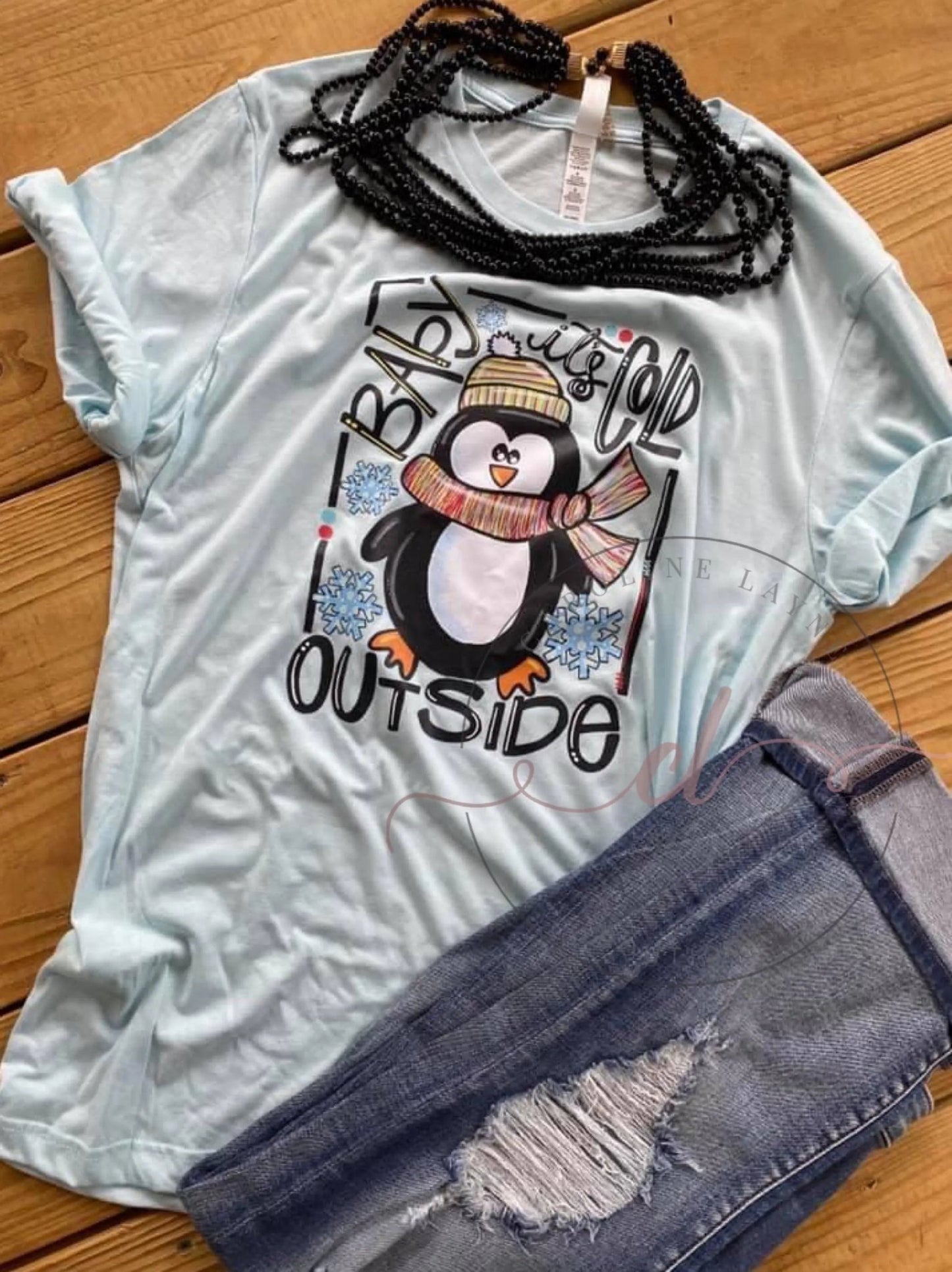 Baby It’s Cold Outside Tee - Caroline Layne Boutique LLC