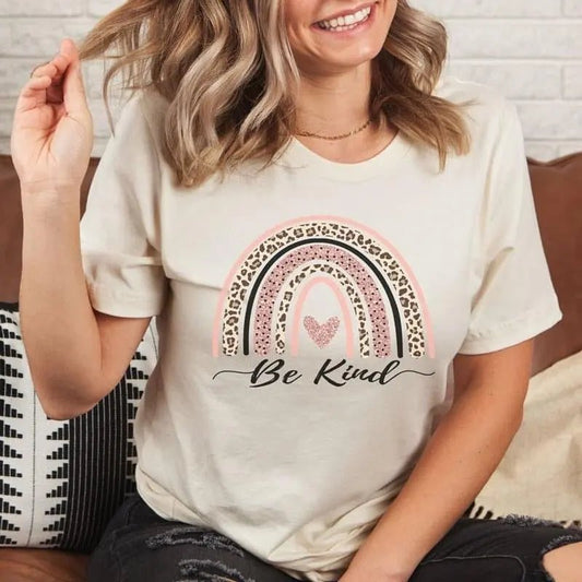 Be Kind Rainbow Tee - Caroline Layne Boutique LLC