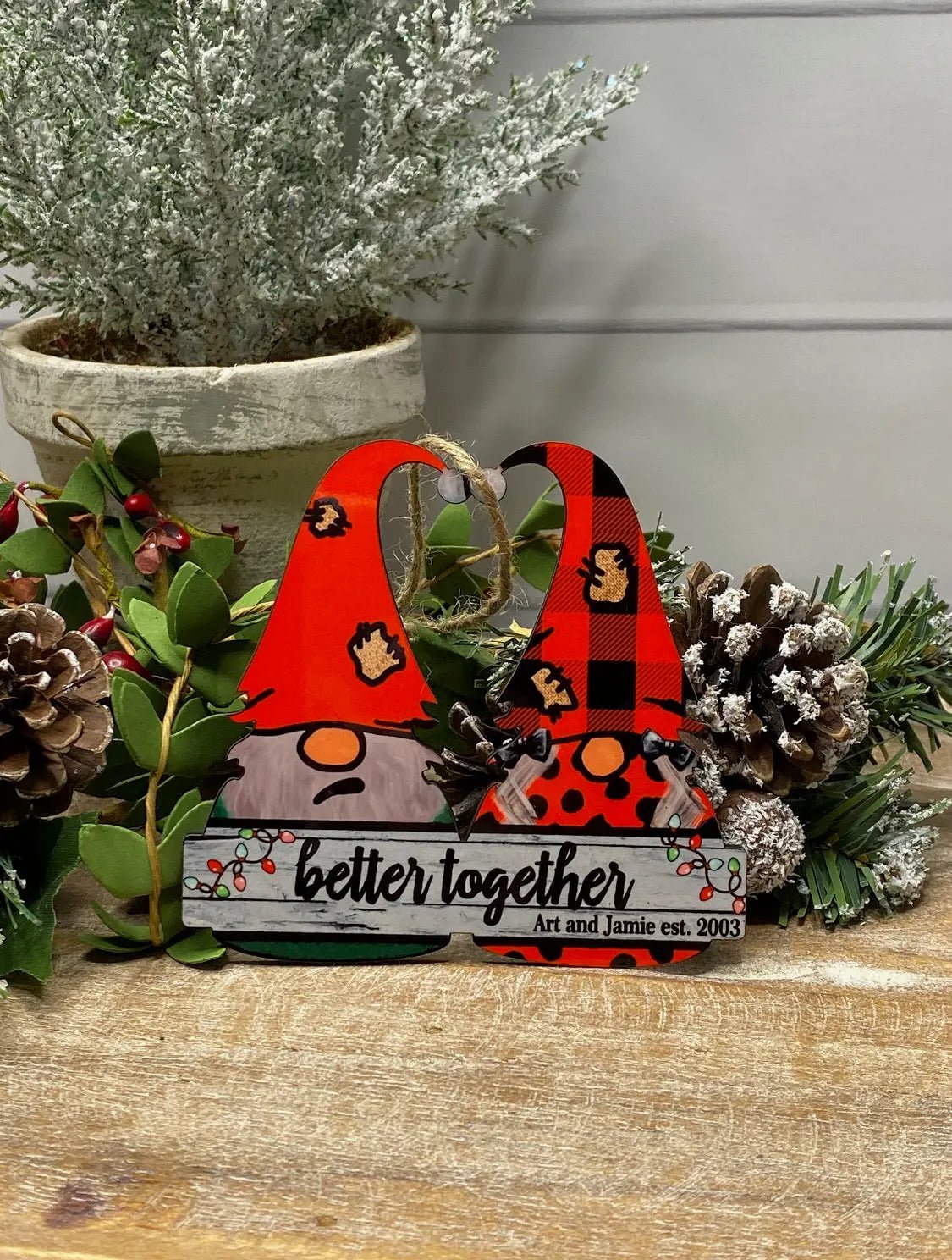 Better Together Gnomes Ornament - Caroline Layne Boutique LLC