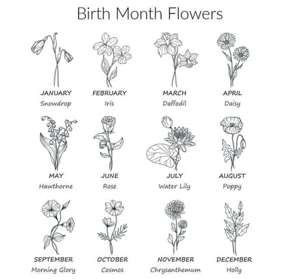 Birth month flower Tee - Caroline Layne Boutique LLC