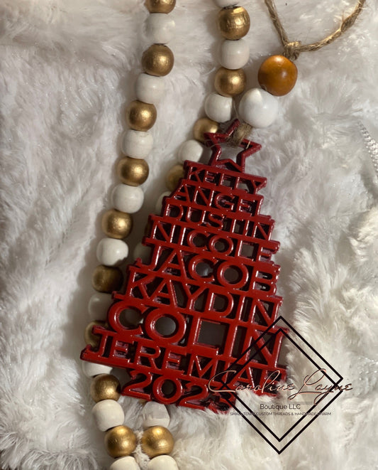 Christmas Tree Names Ornament - Caroline Layne Boutique LLC