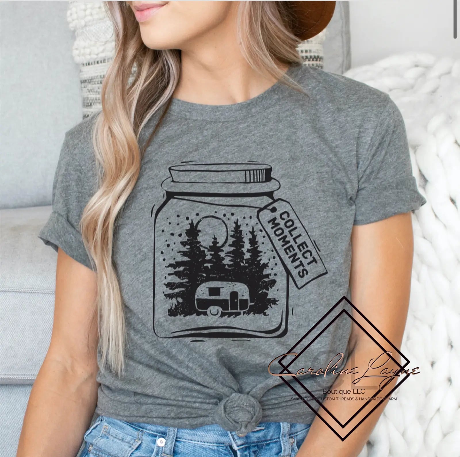 Collect Moments Camping Tee - Caroline Layne Boutique LLC