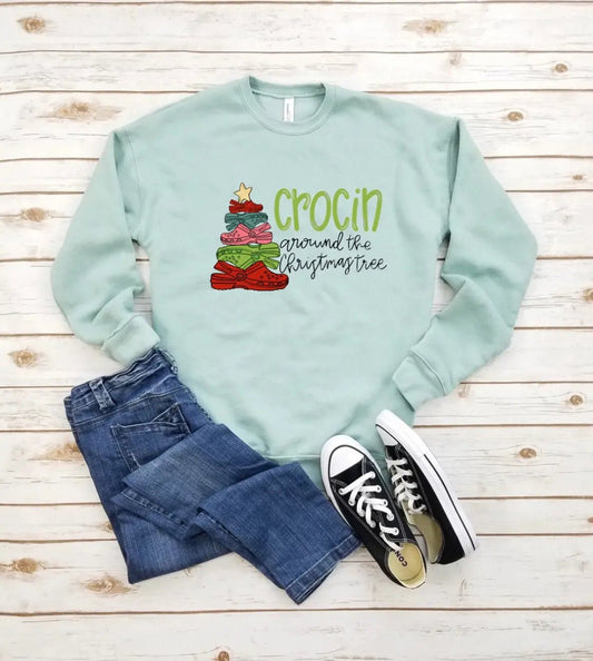 Crocin Around The Christmas Tree Sweatshirt - Caroline Layne Boutique LLC