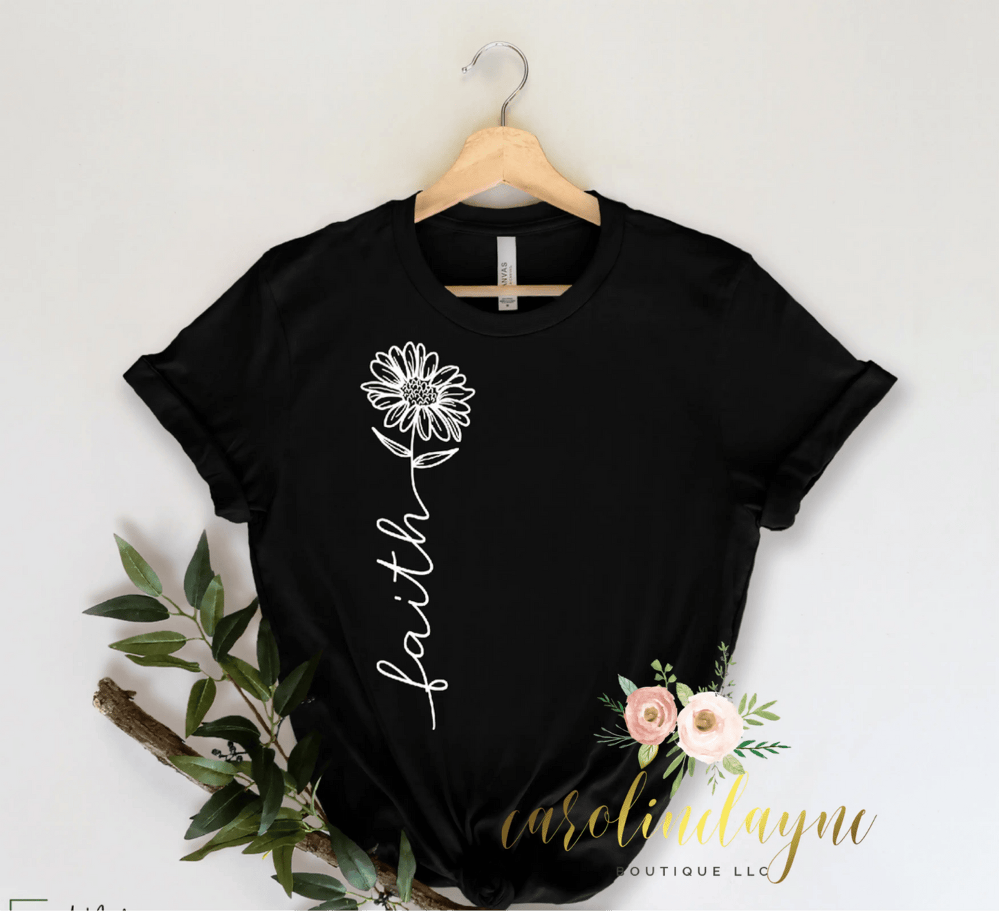 Daisy Faith Tee - Caroline Layne Boutique LLC