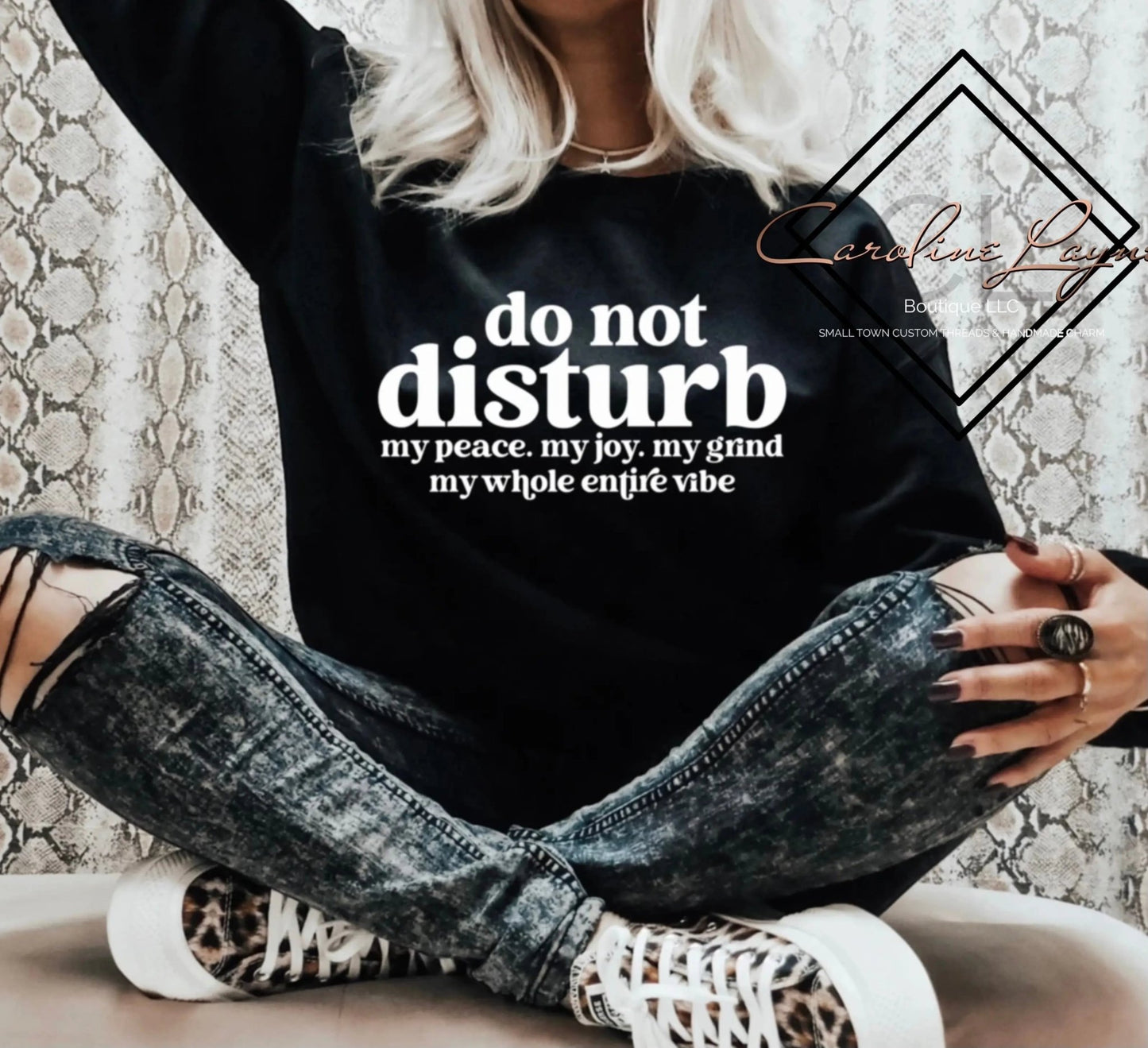 Do Not Disturb Sweatshirt - Caroline Layne Boutique LLC