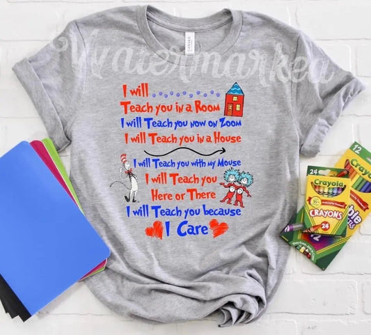 Dr Seuss Teacher Tee - Caroline Layne Boutique LLC