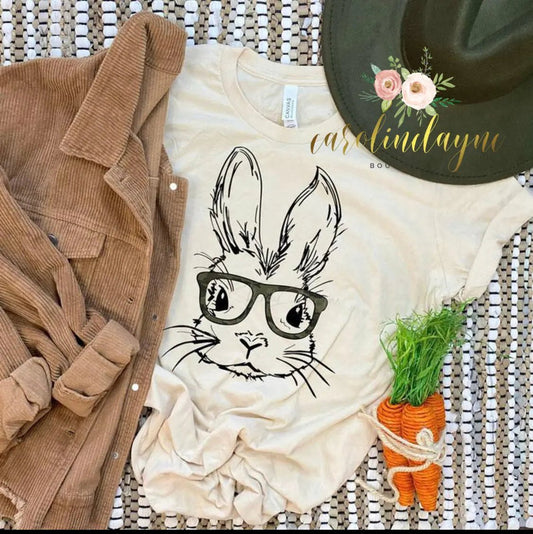 Easter Bunny Camo Glasses Tee - Caroline Layne Boutique LLC