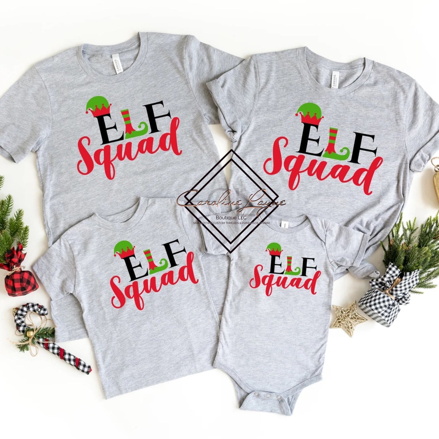 Elf Squad Family Set - Caroline Layne Boutique LLC