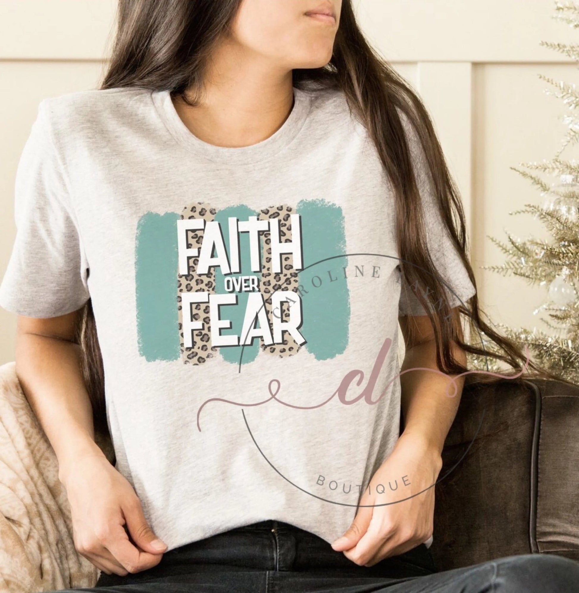 Faith Over Fear Tee - Caroline Layne Boutique LLC