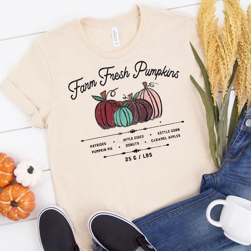 Farm Fresh Pumpkins Tee - Caroline Layne Boutique LLC