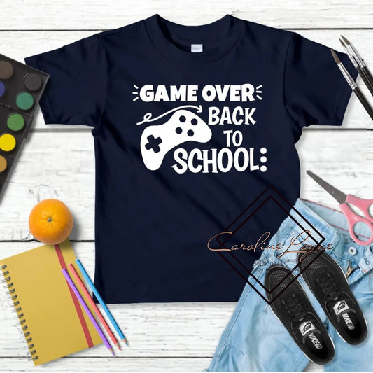 Game Over Back To School Tee - Caroline Layne Boutique LLC