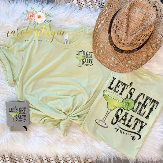 Get Salty Front pocket and back design Tee - Caroline Layne Boutique LLC