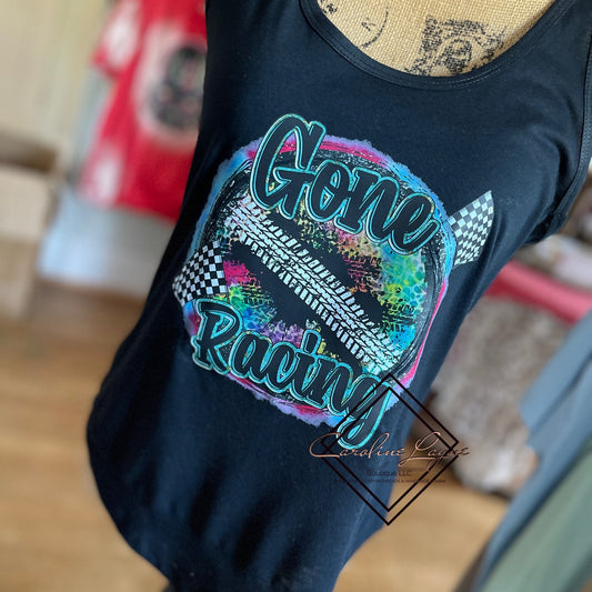 Gone racing Tank - Caroline Layne Boutique LLC