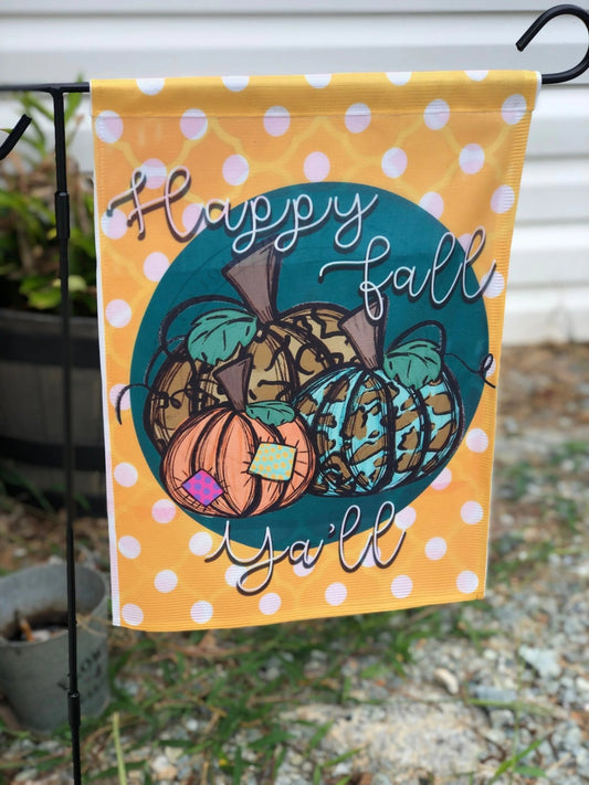Happy Fall Yall Garden Flag - Caroline Layne Boutique LLC