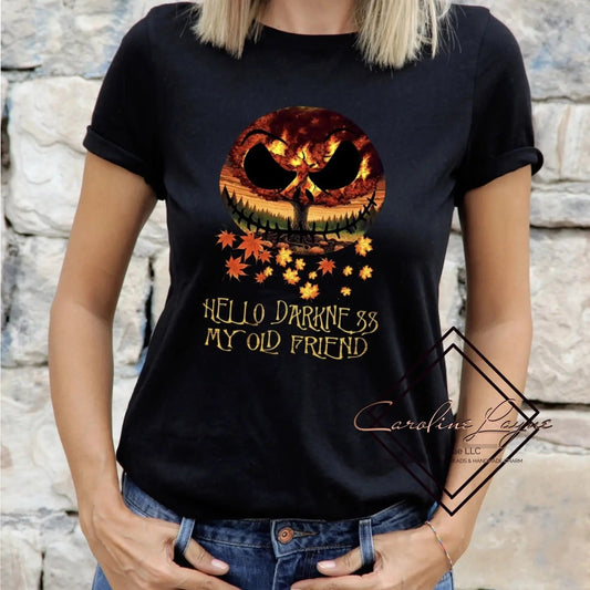 Hello Darkness My Old Friend Tee - Caroline Layne Boutique LLC