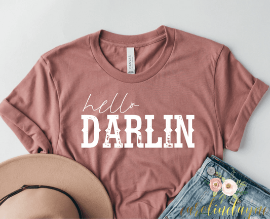 Hello Darling Tee - Caroline Layne Boutique LLC