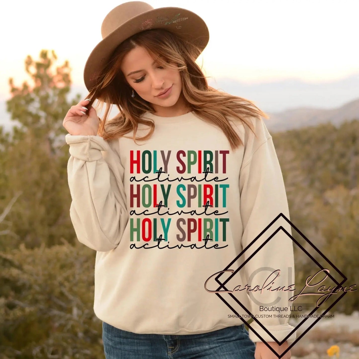 Holy Spirit Activate Sweatshirt - Caroline Layne Boutique LLC