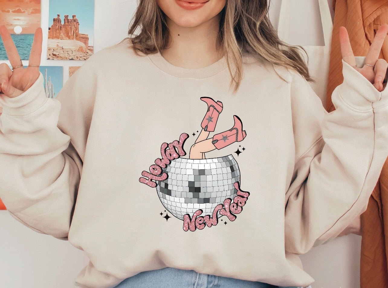 Howdy New Year Sweatshirt - Caroline Layne Boutique LLC