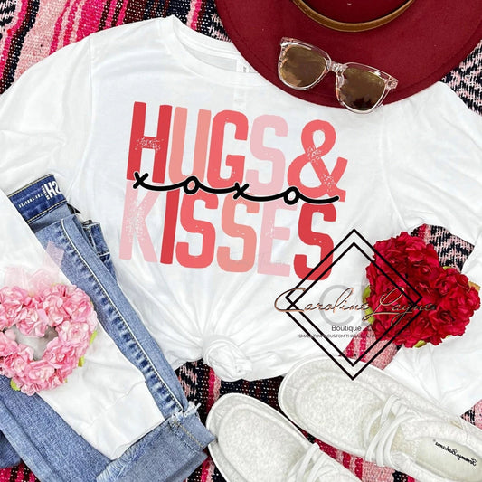 Hugs And Kisses Long sleeve - Caroline Layne Boutique LLC