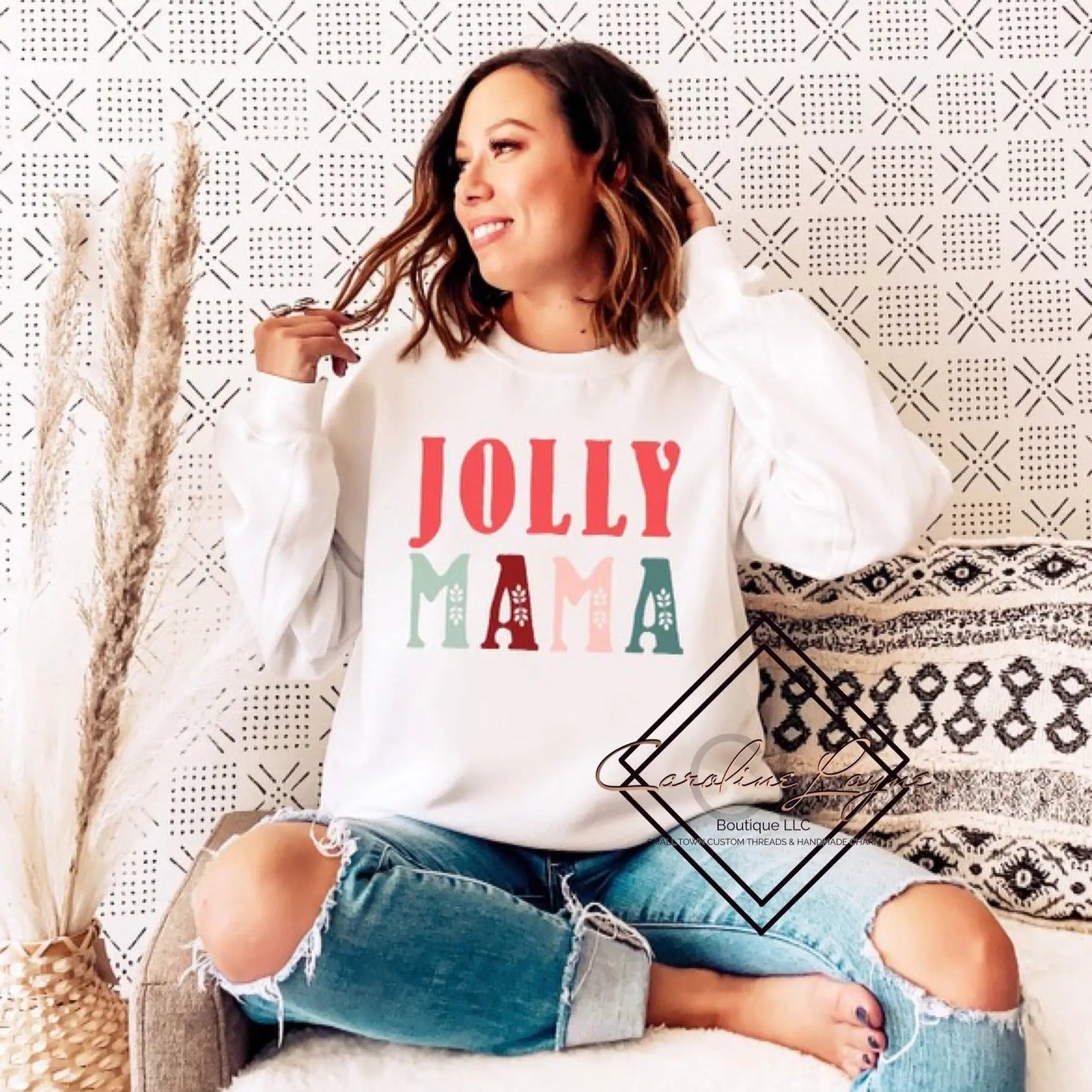 Jolly Mama Sweatshirt - Caroline Layne Boutique LLC