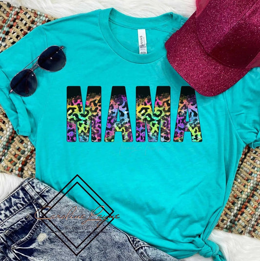 Leopard mama Tee - Caroline Layne Boutique LLC