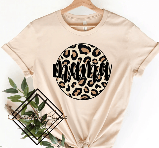 Leopard mama Tee - Caroline Layne Boutique LLC