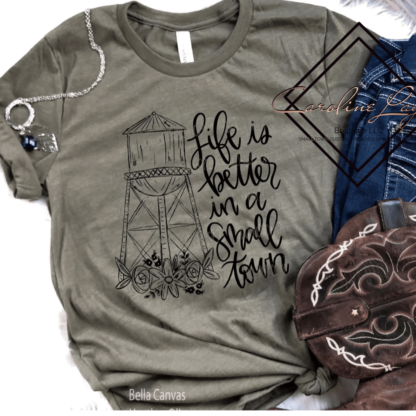 Life Is Better In A Small Town Tee - Caroline Layne Boutique LLC
