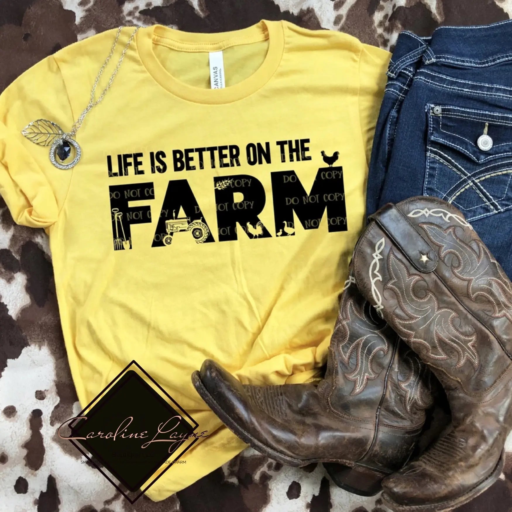 Life Is Better On The Farm Tee - Caroline Layne Boutique LLC