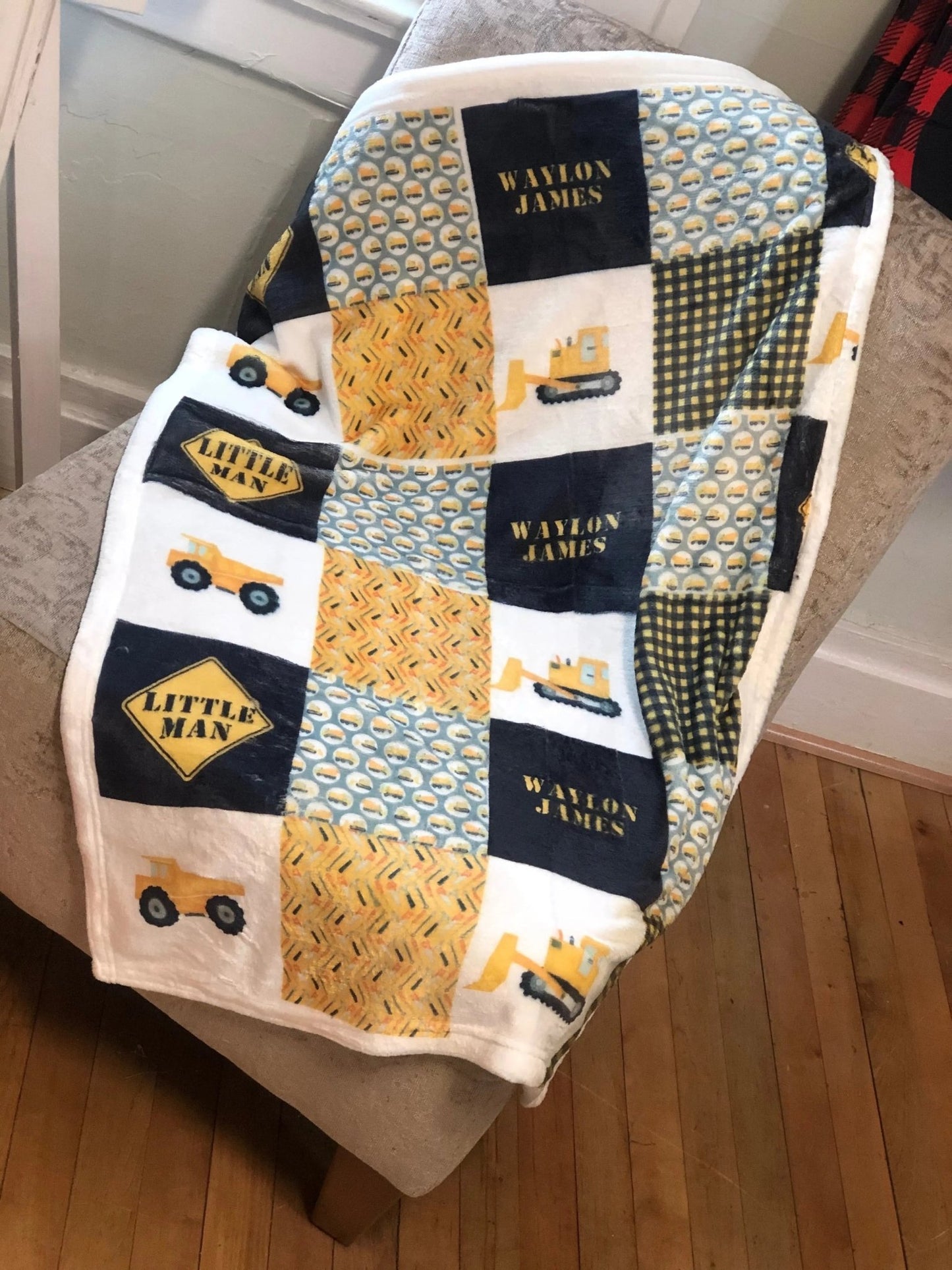 Little Man Construction Blanket - Caroline Layne Boutique LLC