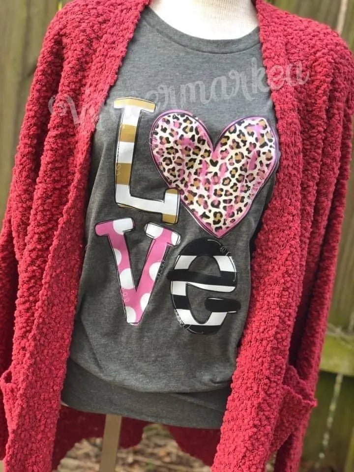 Love Valentines Mimi Life Tee - Caroline Layne Boutique LLC