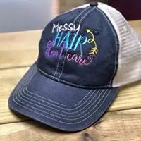 Messy Hair Don't Care Comfort Color Trucker Hat - Caroline Layne Boutique LLC