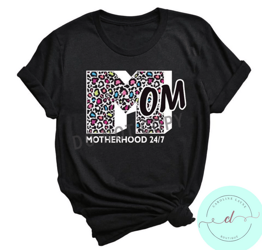 Mom Motherhood 24/7 Tee - Caroline Layne Boutique LLC