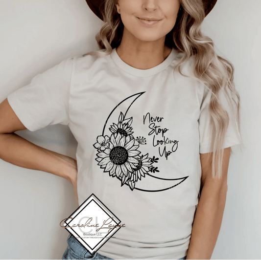 Never Stop Looking Up Tee - Caroline Layne Boutique LLC