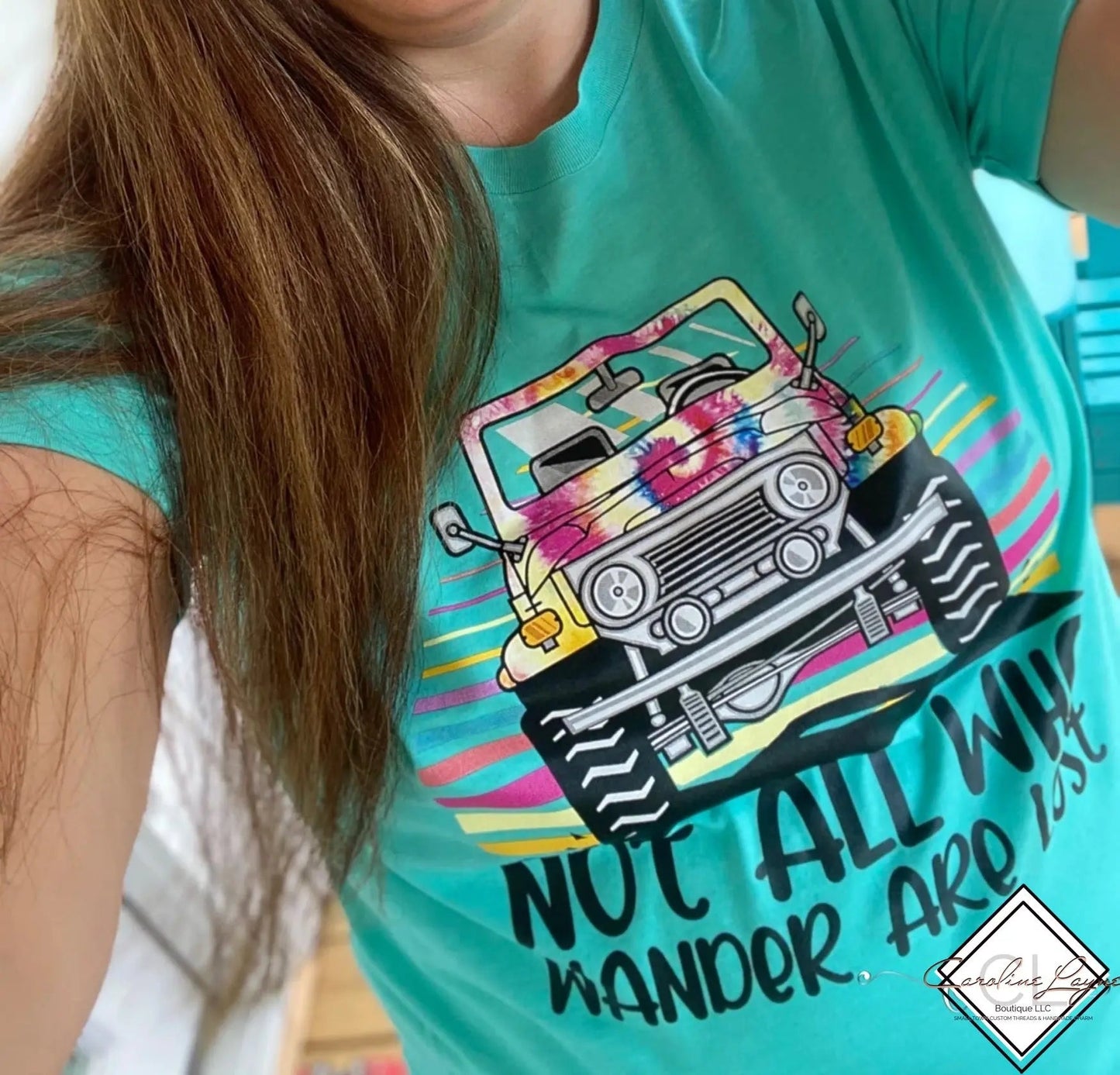 Not All Who Wander Are Lost Tee - Caroline Layne Boutique LLC