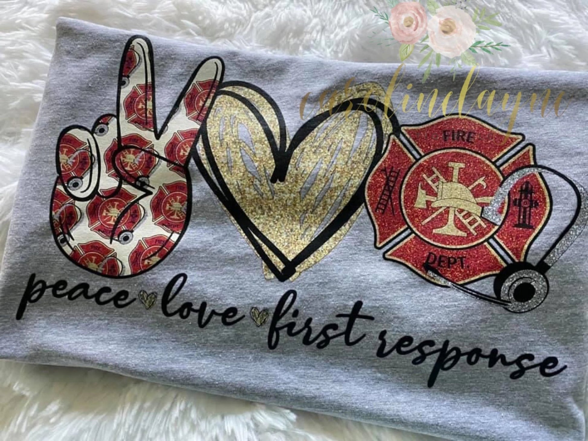 Peace Love First Response Tee - Caroline Layne Boutique LLC