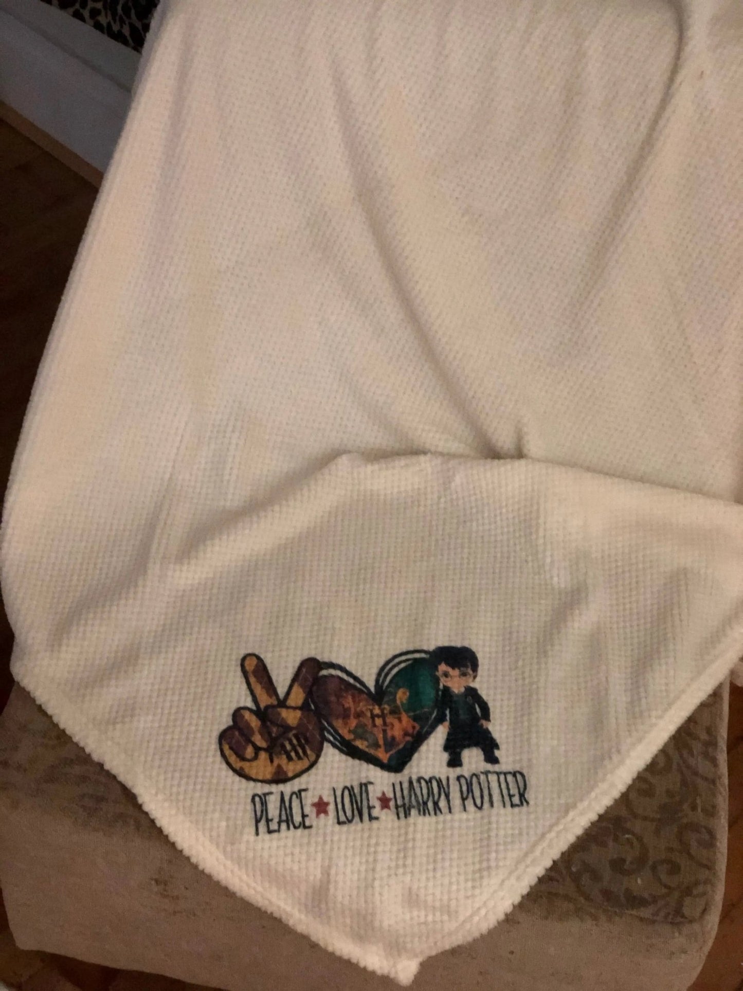 Peace Love Harry Potter Blanket - Caroline Layne Boutique LLC