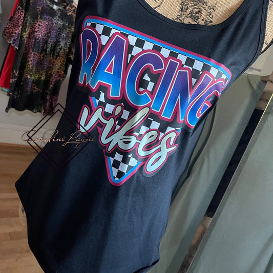 Racing vibes Tank - Caroline Layne Boutique LLC