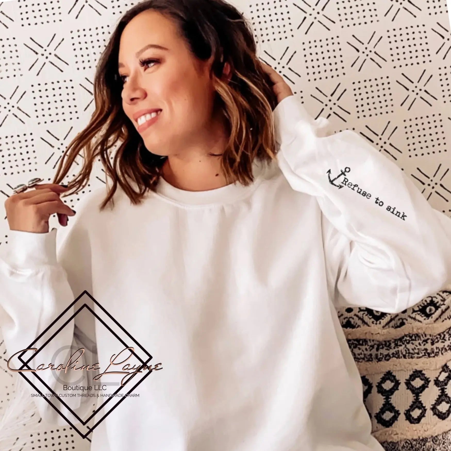 Refuse To Sink Sweatshirt - Caroline Layne Boutique LLC