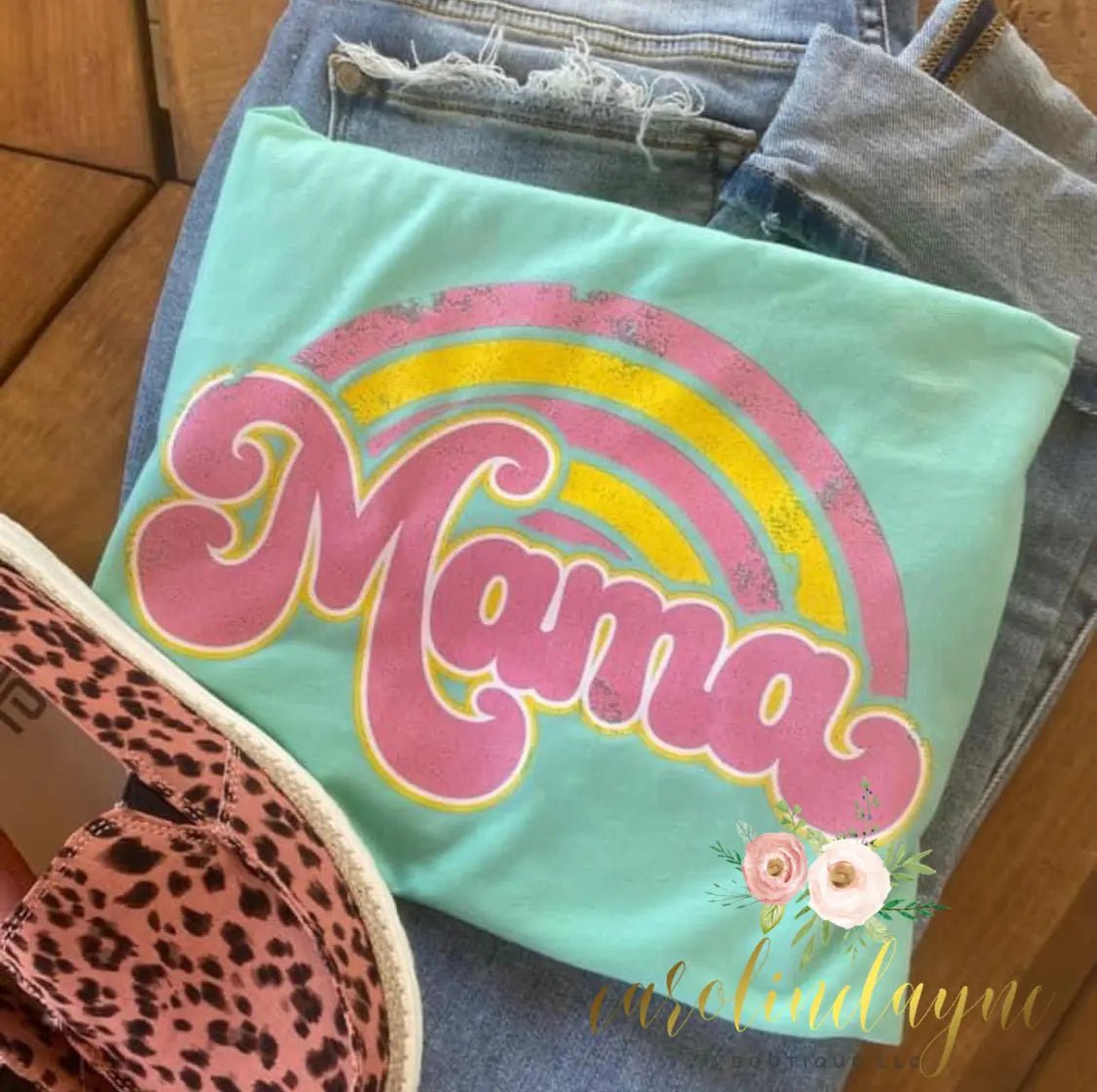 Retro Mama Tee - Caroline Layne Boutique LLC