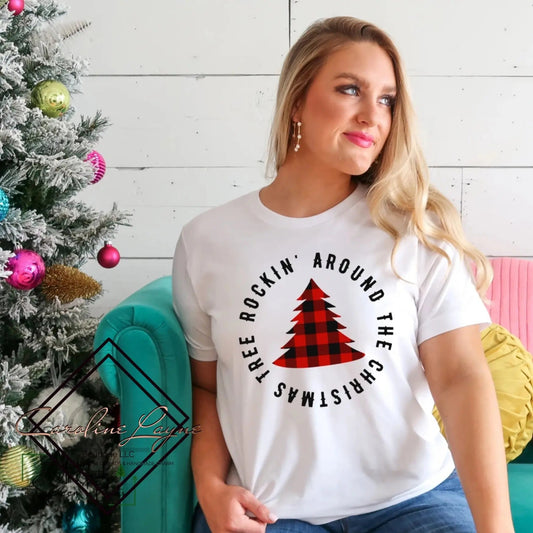 Rocking Around The Christmas Tree Tee - Caroline Layne Boutique LLC