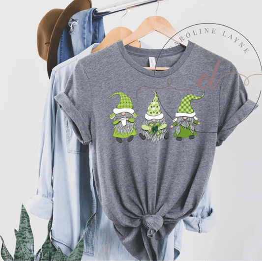 Saint Patrick’s Gnomes Tee - Caroline Layne Boutique LLC