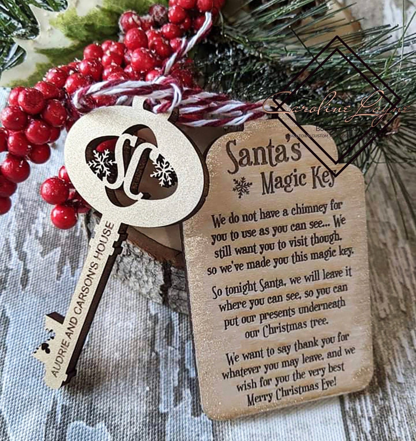Santa’s Magic Key - Caroline Layne Boutique LLC