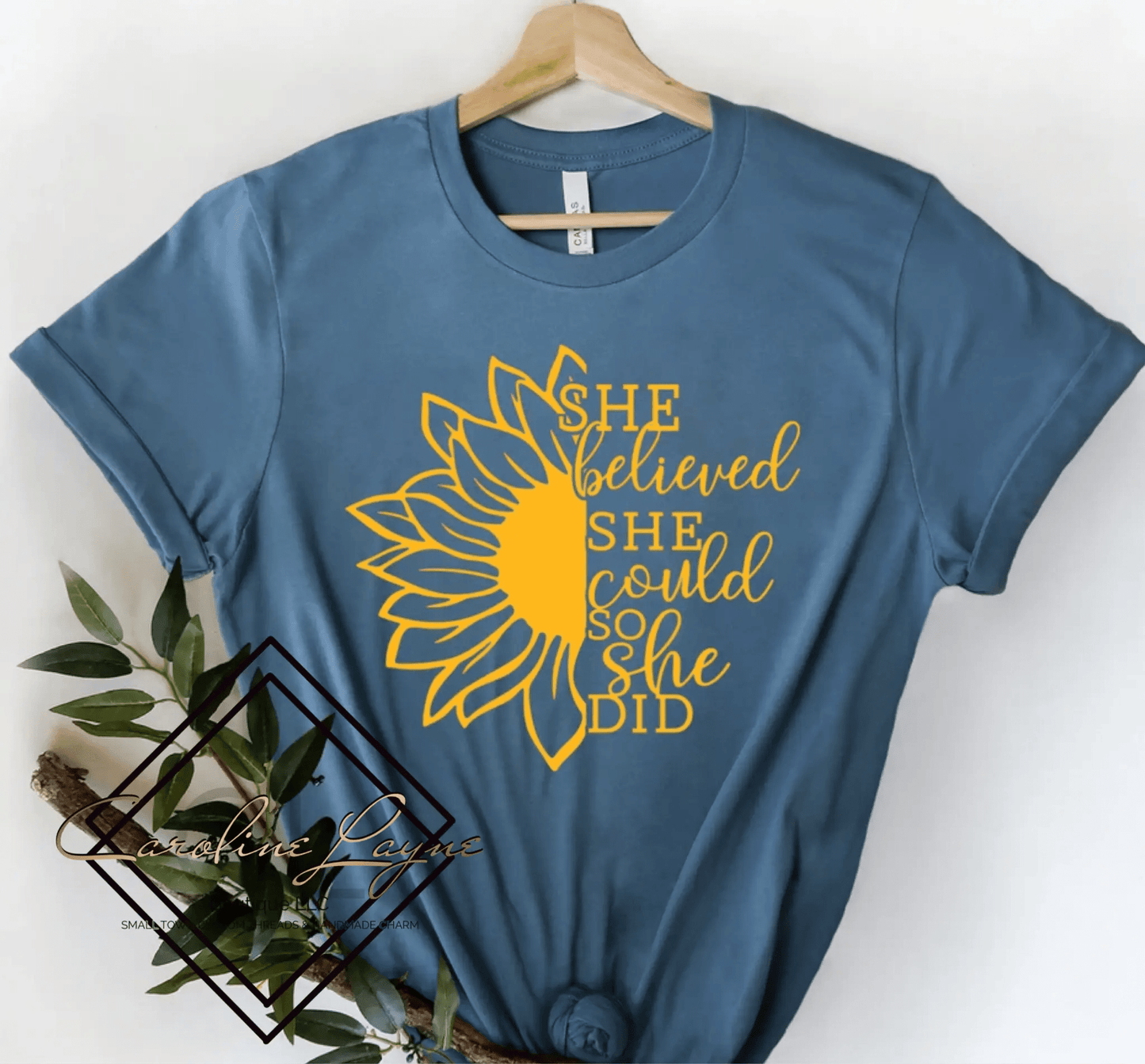 She Believed She Could So She Did Tee - Caroline Layne Boutique LLC