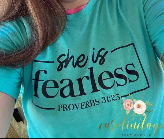 She is Fearless Tee - Caroline Layne Boutique LLC