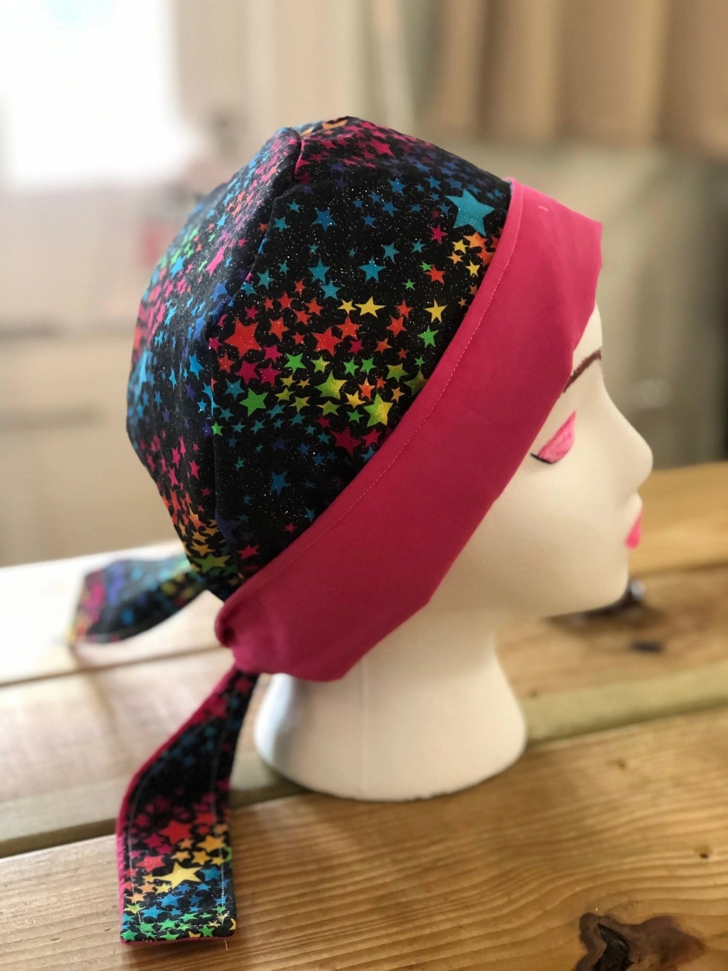 Star Pink Scrub Hats - Caroline Layne Boutique LLC