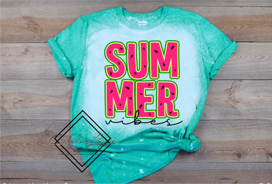 Summer Bleached Tee - Caroline Layne Boutique LLC