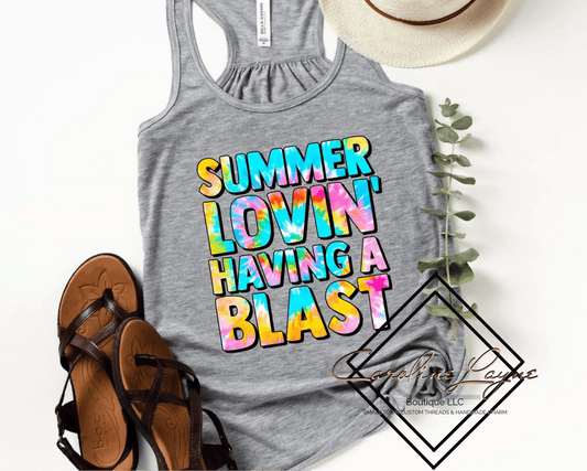 Summer Loving Having A Blast Tank - Caroline Layne Boutique LLC