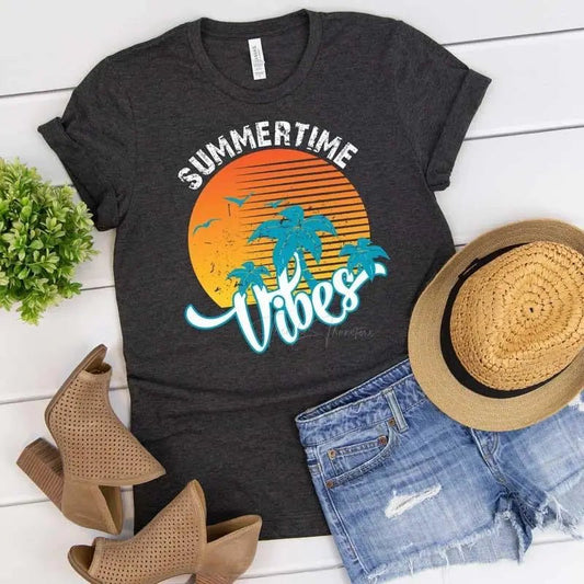 Summertime Vibes Tee - Caroline Layne Boutique LLC