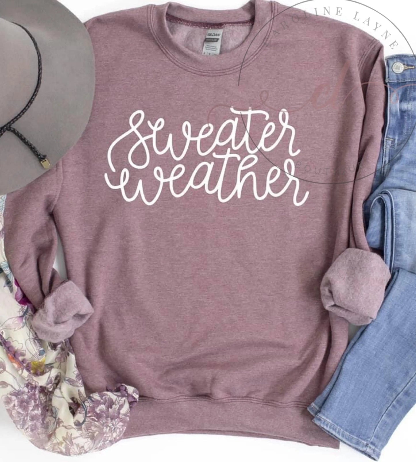 Sweater Weather Sweatshirt - Caroline Layne Boutique LLC